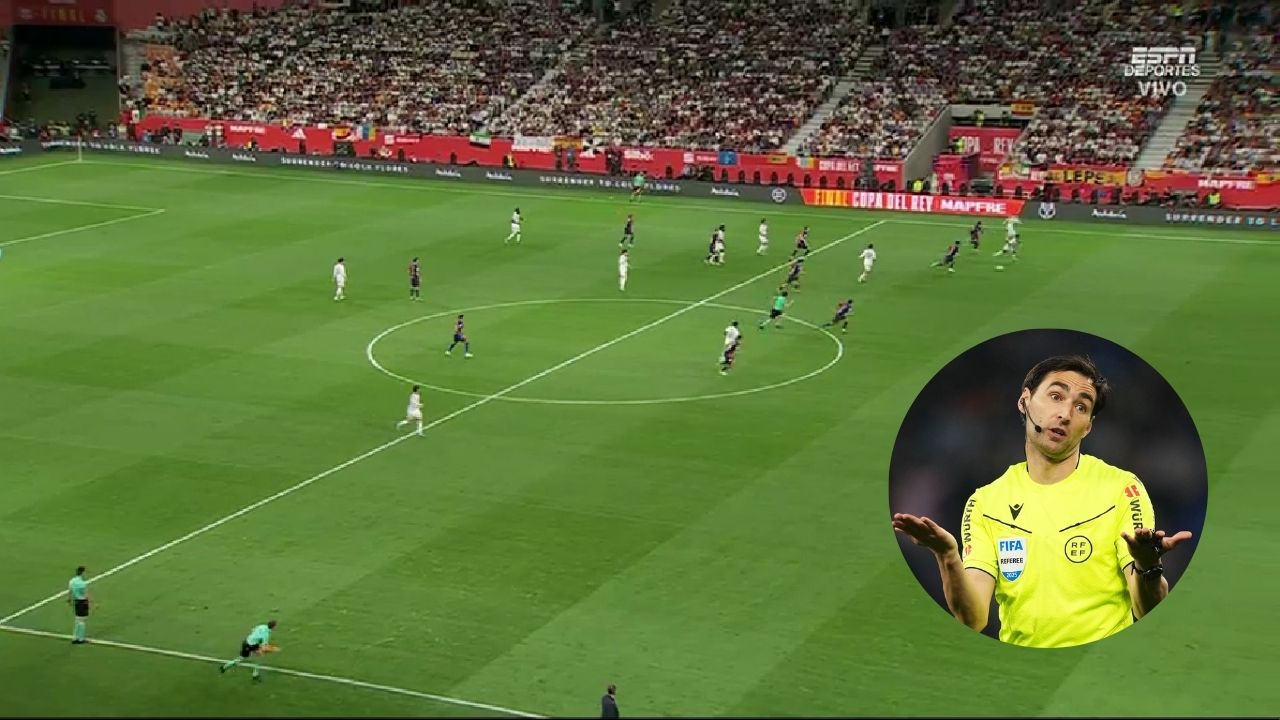 Árbitro le marcó penal al Real Madrid y luego se arrepiente