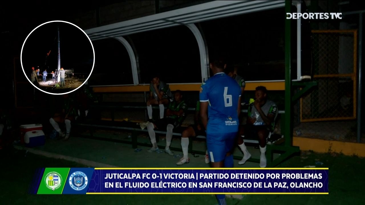 Esto fue lo que provocó el falló de energía en el duelo Juticalpa FC vs Victoria