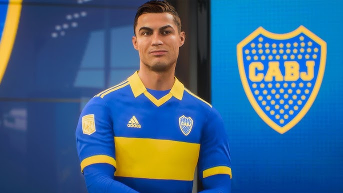 Cristiano Ronaldo con la camisa del Boca Juniors