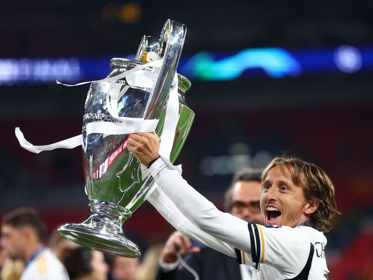 Luka Modric con la Champions League
