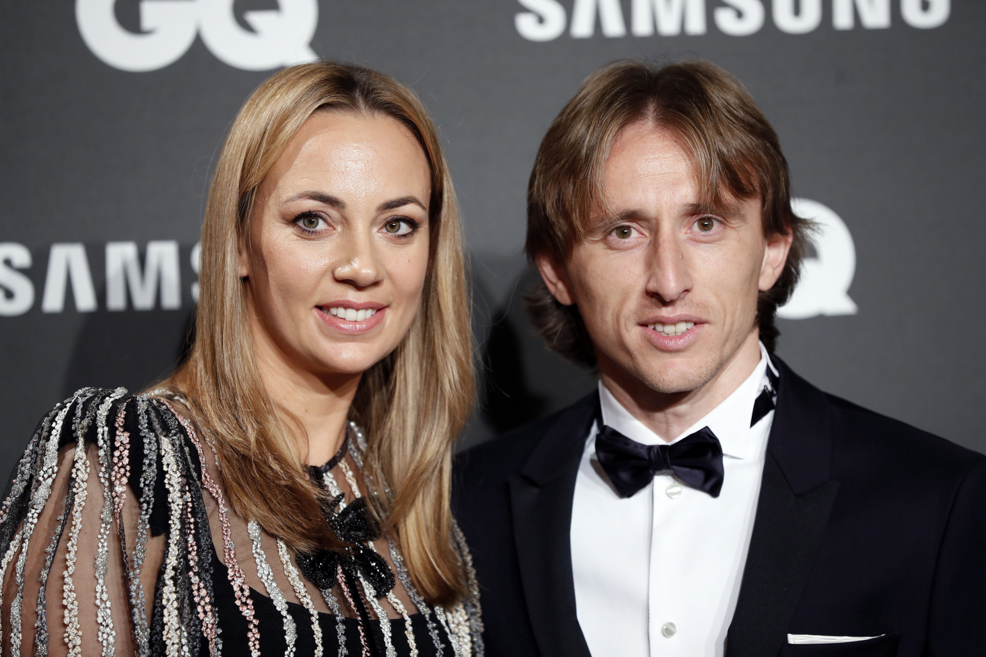 Luka Modric junto a su esposa Vanja Bosnić