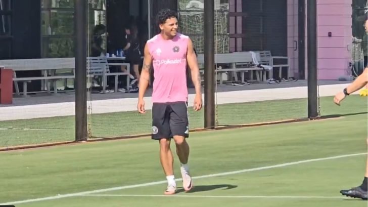 David Ruíz reaparece en los entrenamientos del Inter Miami