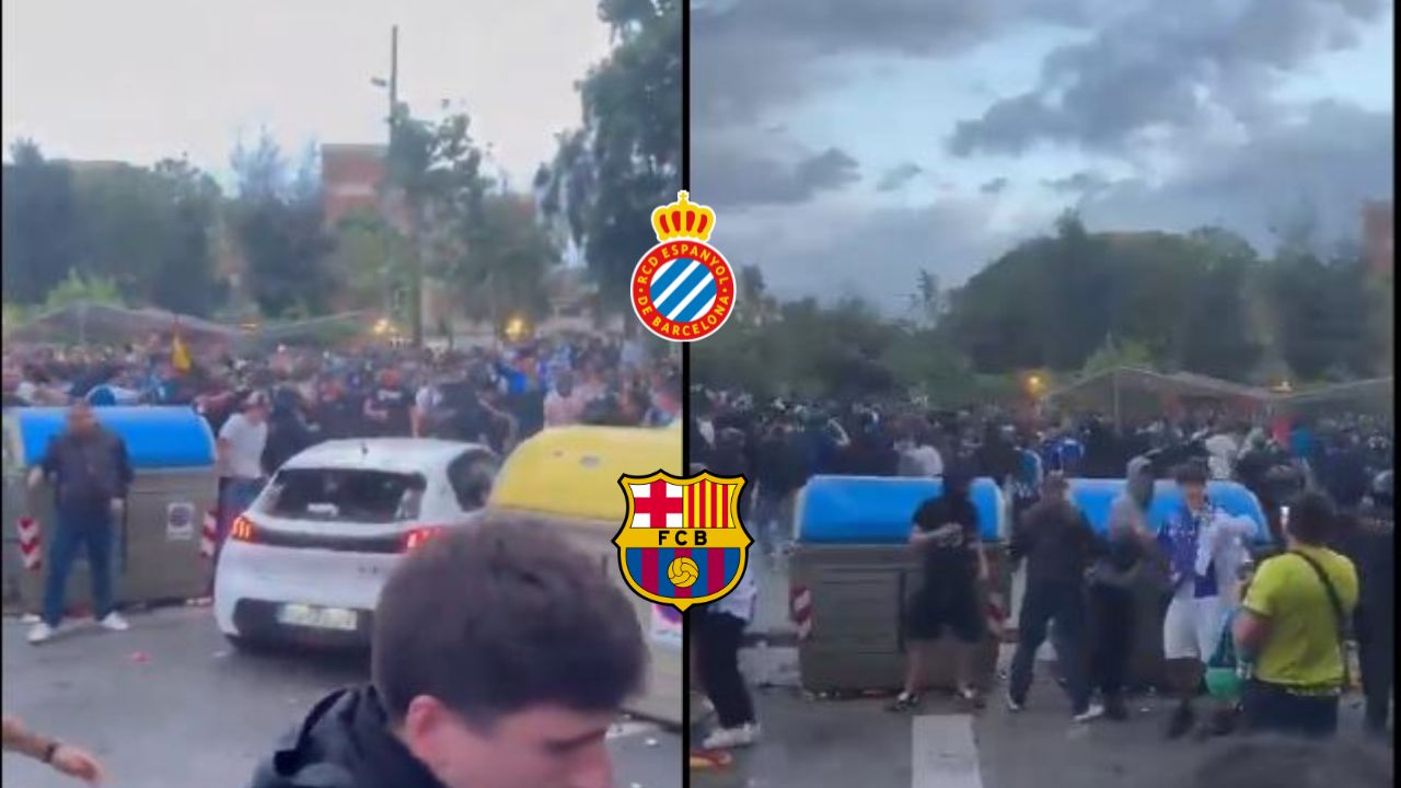 Así fue el atropello masivo registrado en el Espanyol vs Barcelona