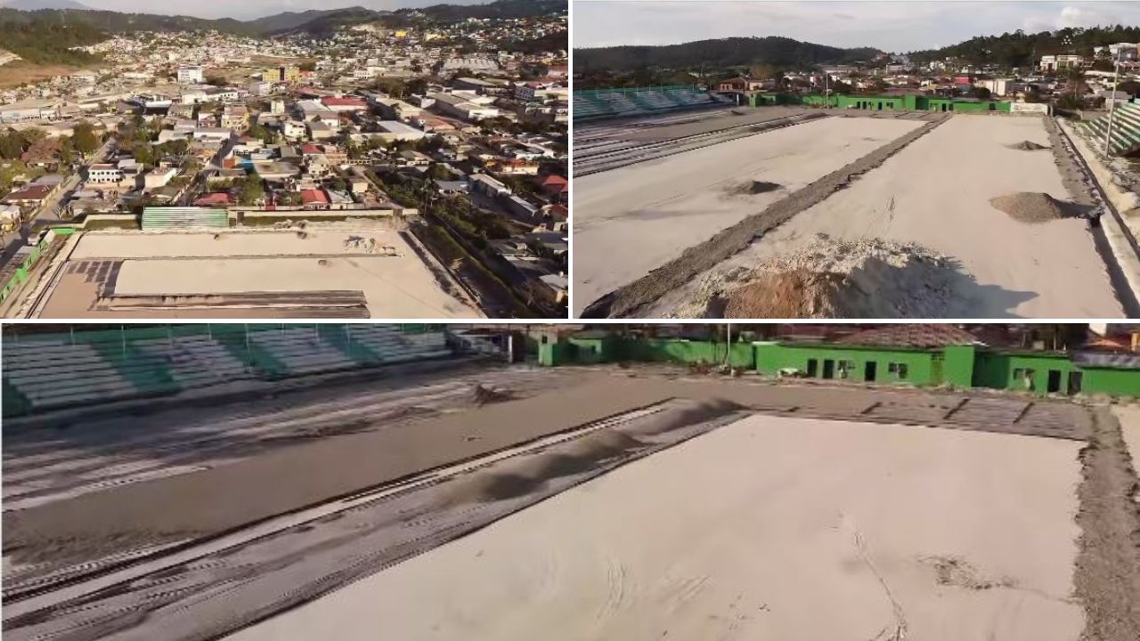 Estadio Sergio Reyes de Copán tendrá nueva grama y graderías tras millonaria inversión