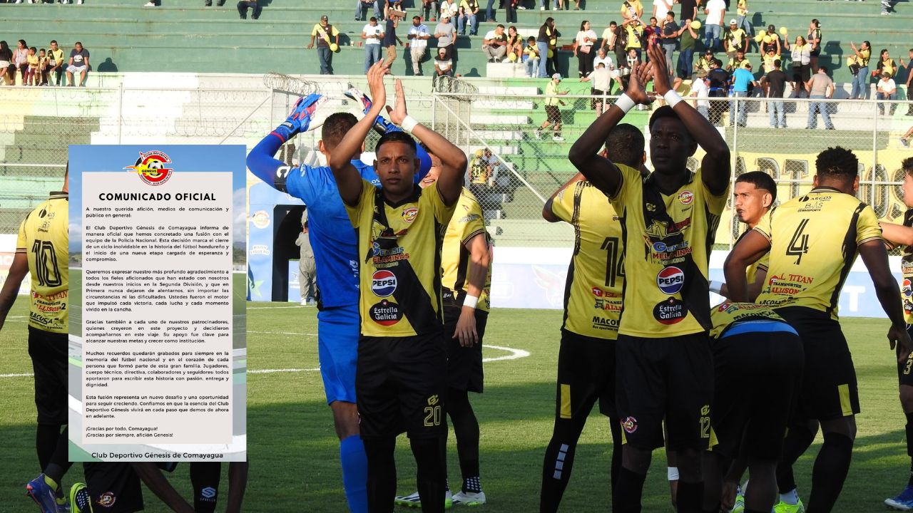 Génesis se despide de la Liga Nacional tras fusión con Policía FC