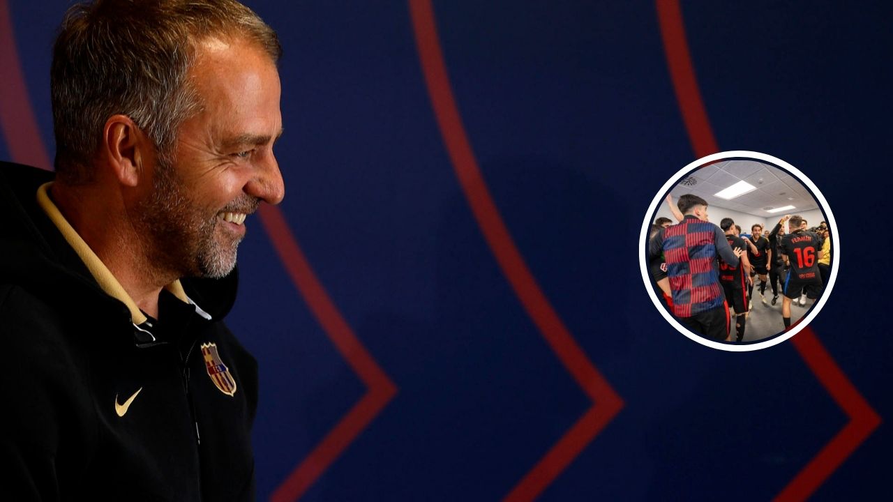 Hansi Flick describe lo que pasó en los camerinos mientras el Barcelona festejaba