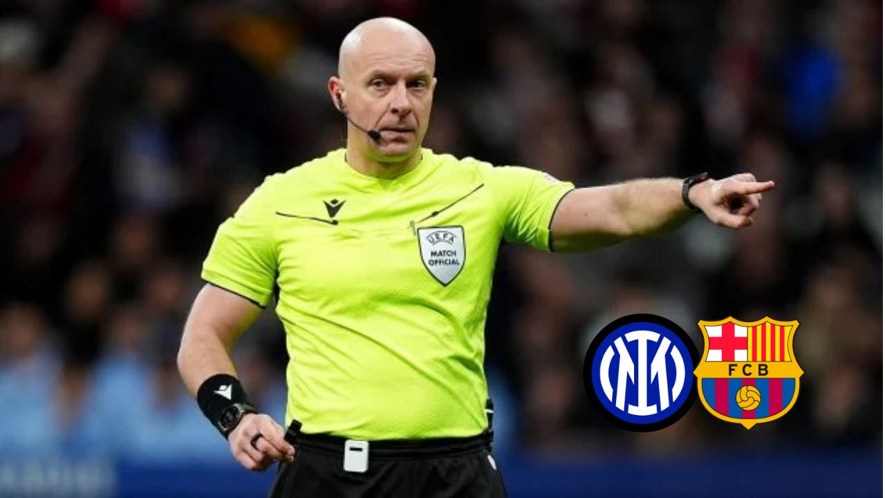 UEFA designa a polémico árbitro para el Inter vs Barcelona en Champions