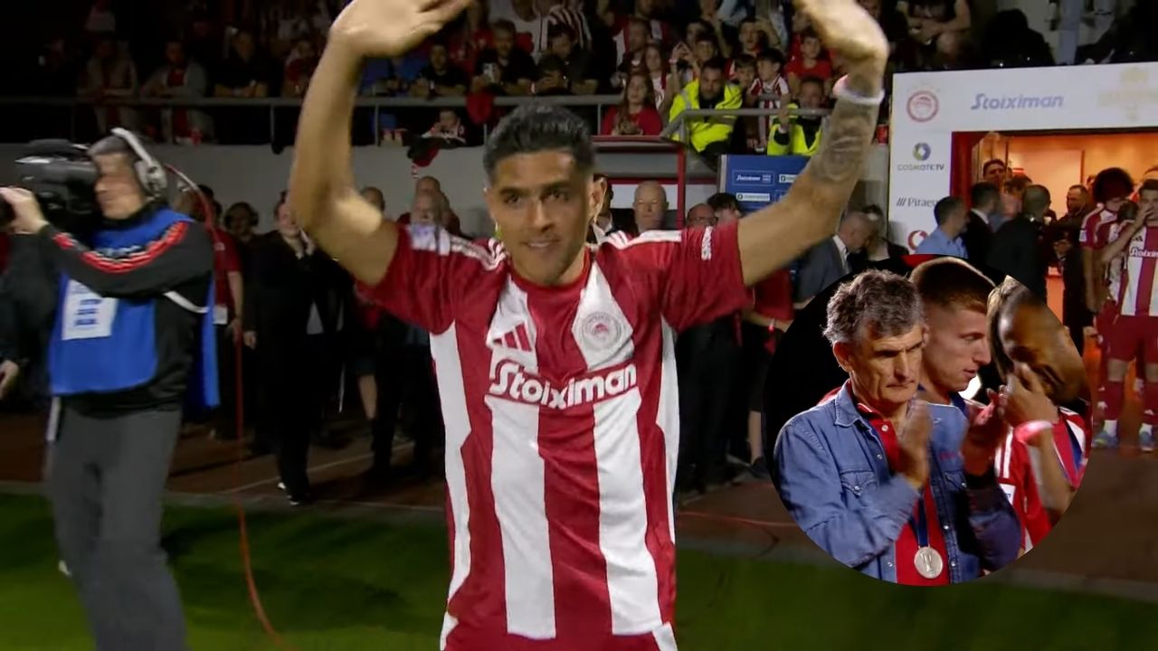 Así ovacionó la afición de Olympiacos a Luis Palma en su posible despedida del equipo