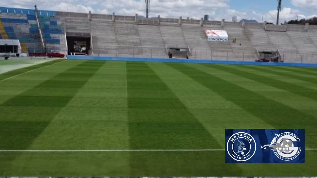 Muestran el estado de la grama del estadio Nacional previo al Motagua vs Génesis