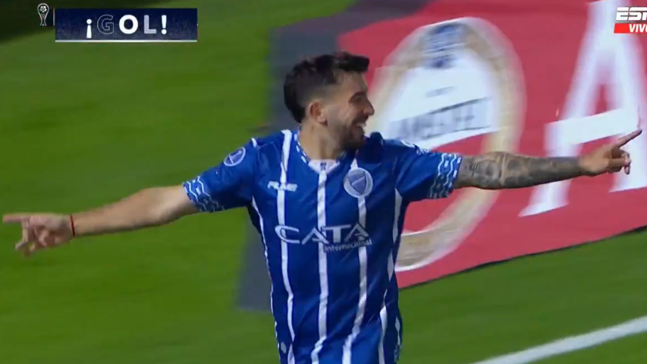 Agustín Auzmendi anota nuevo gol con Godoy Cruz en la Copa Sudamericana