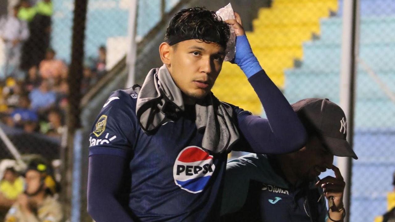 Motagua confirma estado de salud de Luis Vega tras golpe en su cabeza