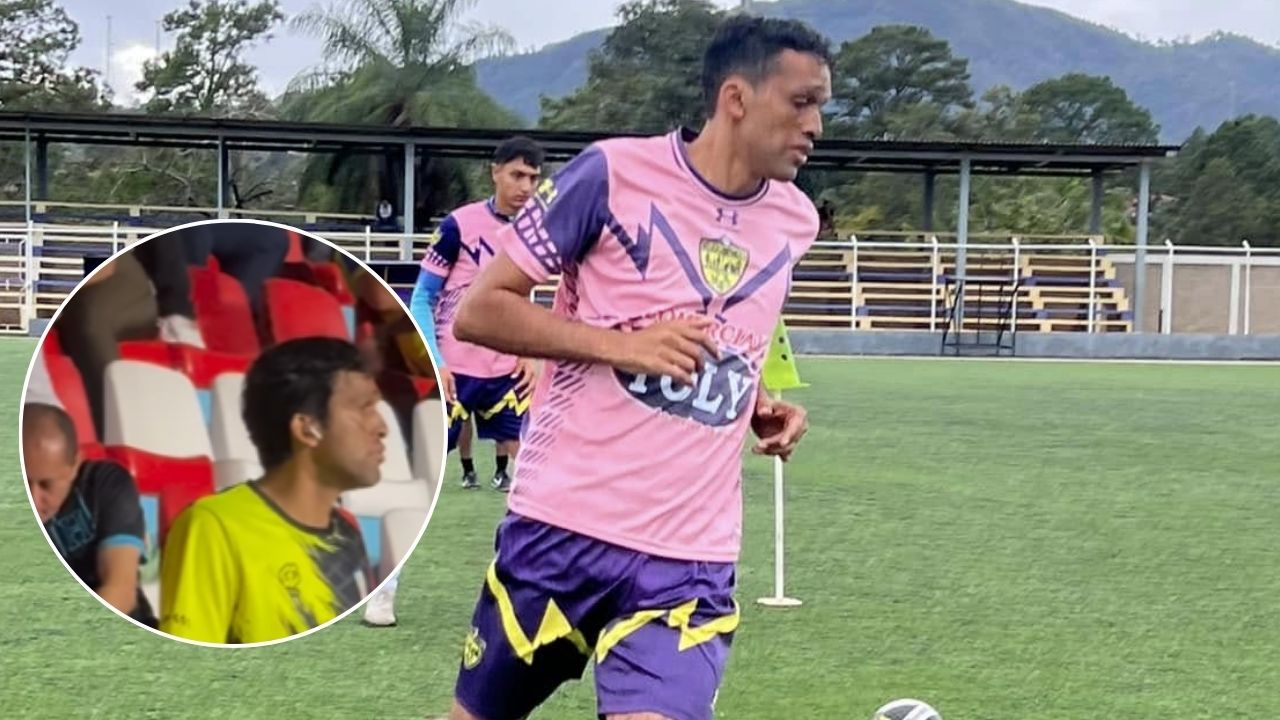 Pedro Joaquín Amador es captado viendo partido de club de Liga Nacional y usando su camisa