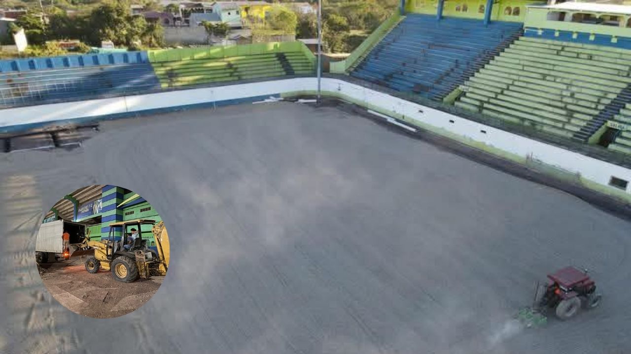 Se reanudan los trabajos de remodelación del estadio Juan Ramón Breve