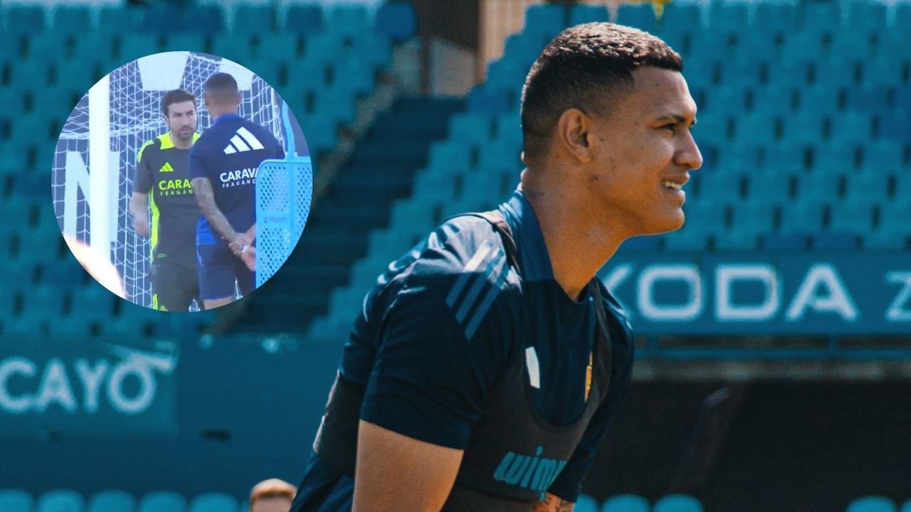 Técnico del Real Zaragoza habla con Arriaga en medio de rumores de su salida