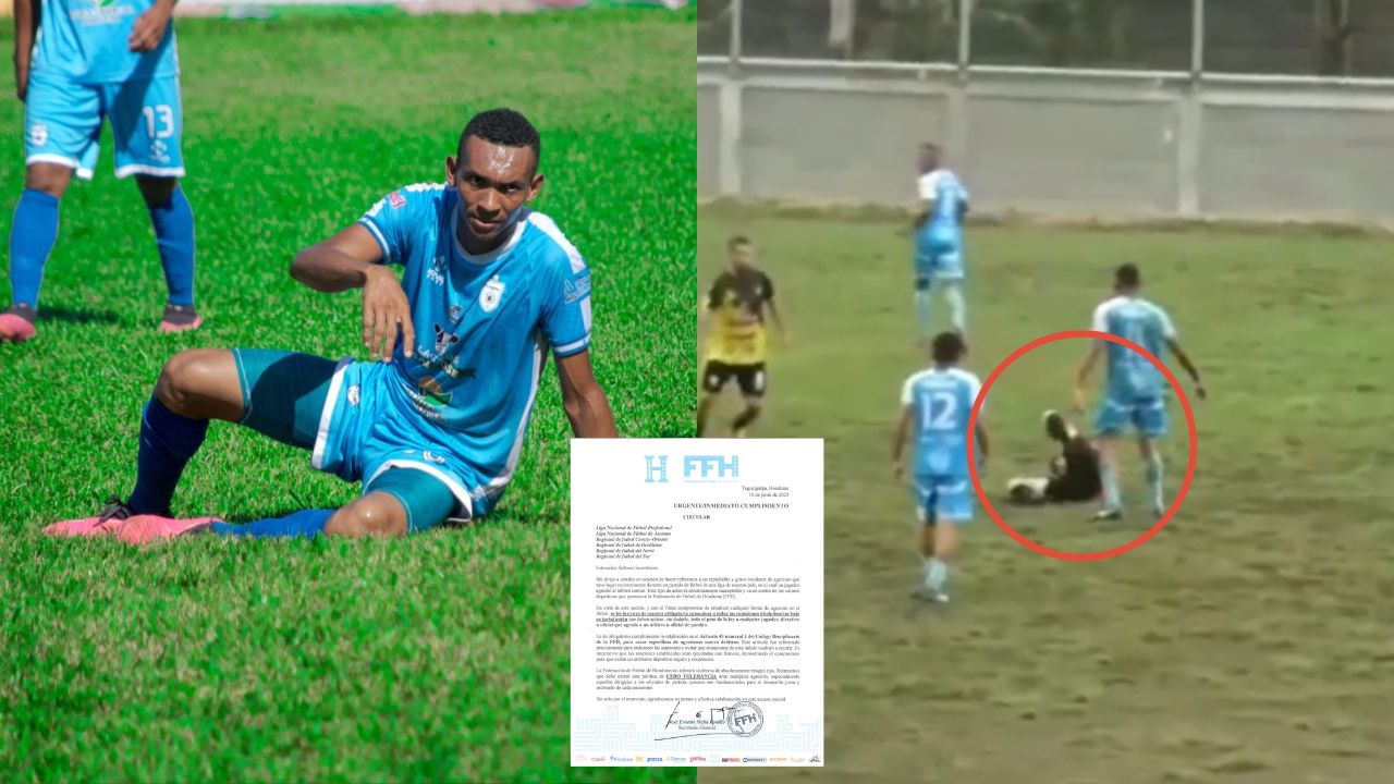FFH se pronuncia sobre jugador que propino patada a árbitro en partido de Liga Mayor