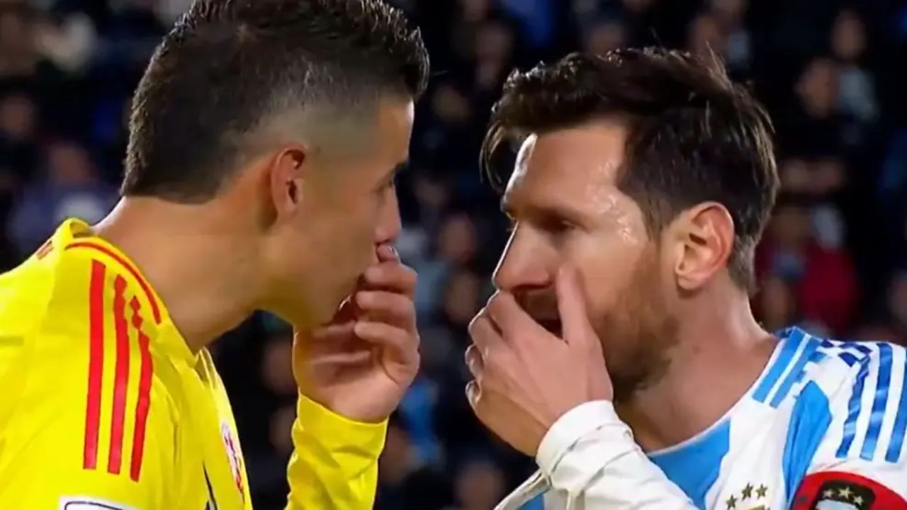 El pique entre Messi y James Rodríguez tras el Argentina vs Colombia