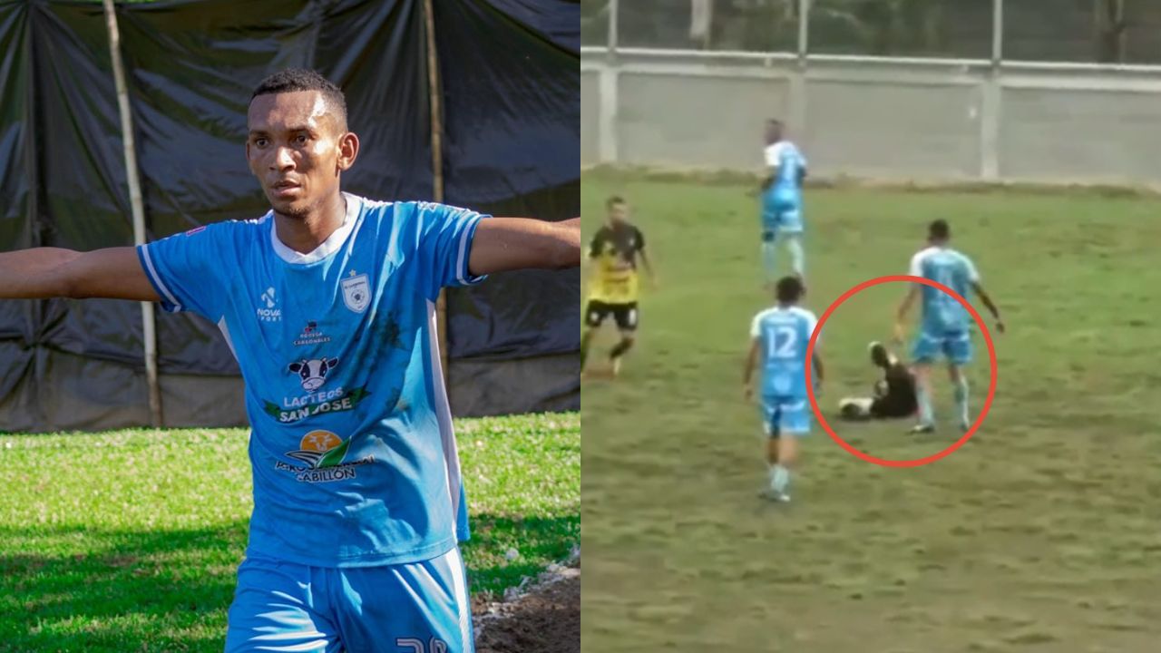 Club hondureño toma decisión con jugador que pateó a un árbitro en pleno partido