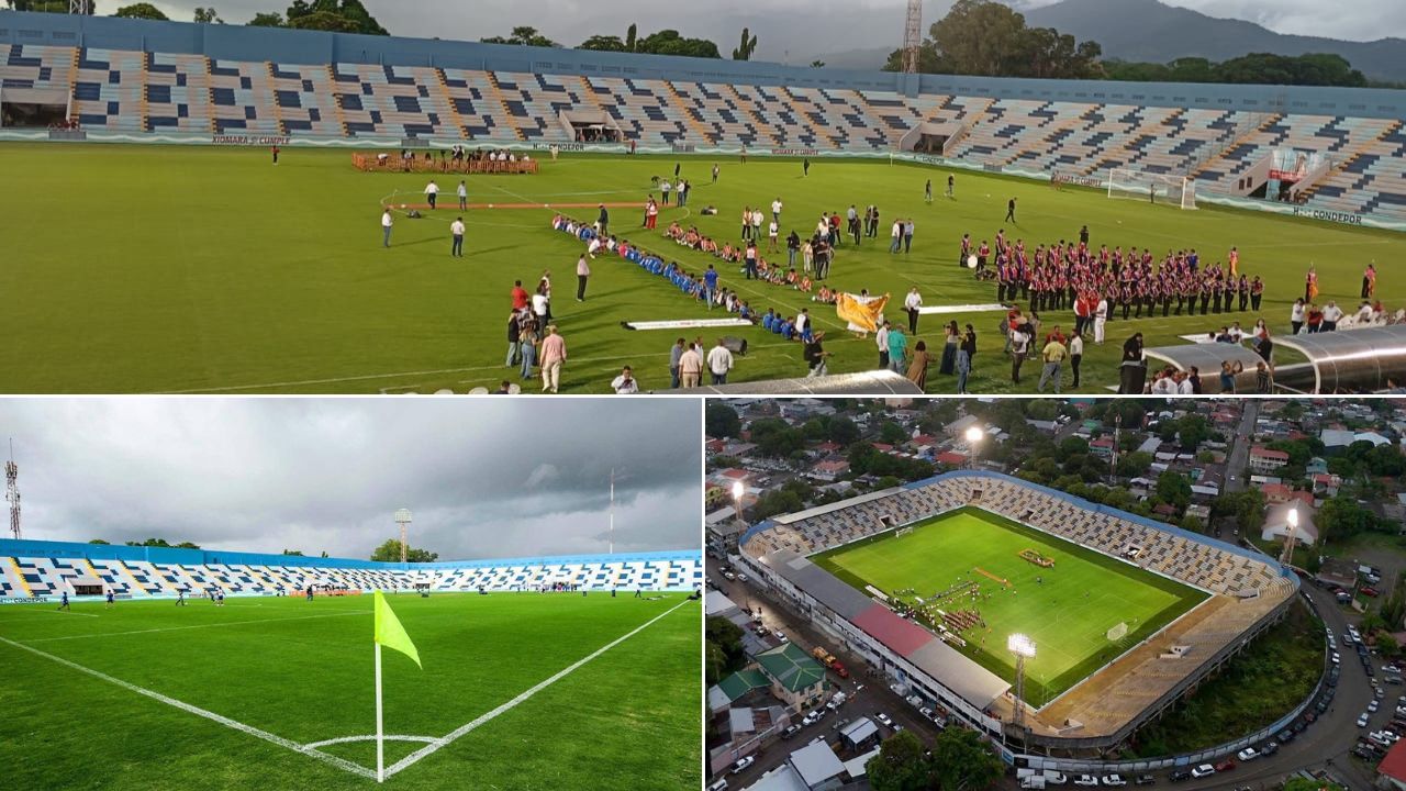 Así quedó la grama híbrida del Estadio Ceibeño para el torneo Apertura