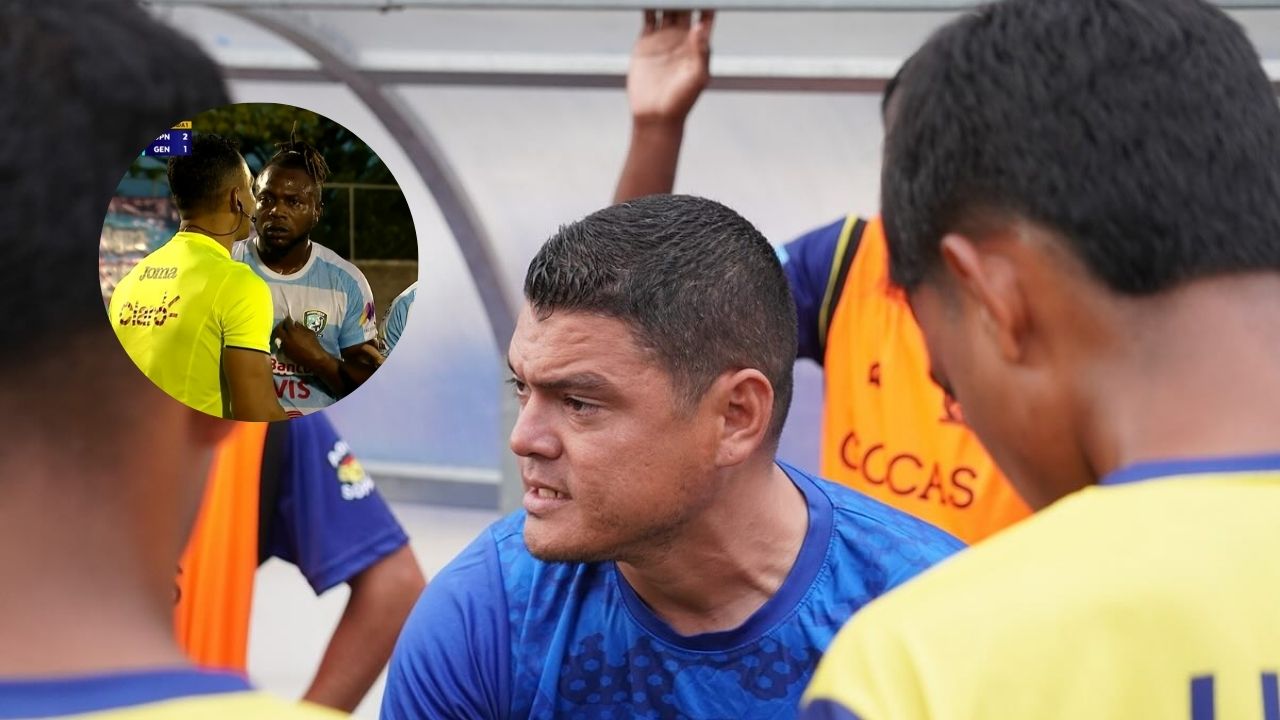 Luis Alvarado reacciona a los dos goles anulados a Génesis PN ante Lobos UPNFM