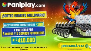 ¡Ganá 5 motos, 5 combos futboleros y más de L400,000 en premios con solo registrarte en Paniplay.com!