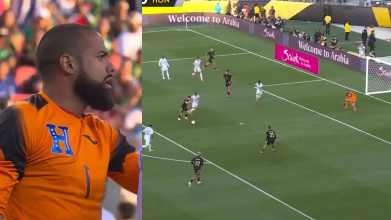 Edrick Menjívar y su masiva tapada ante México en la semifinal de Copa Oro