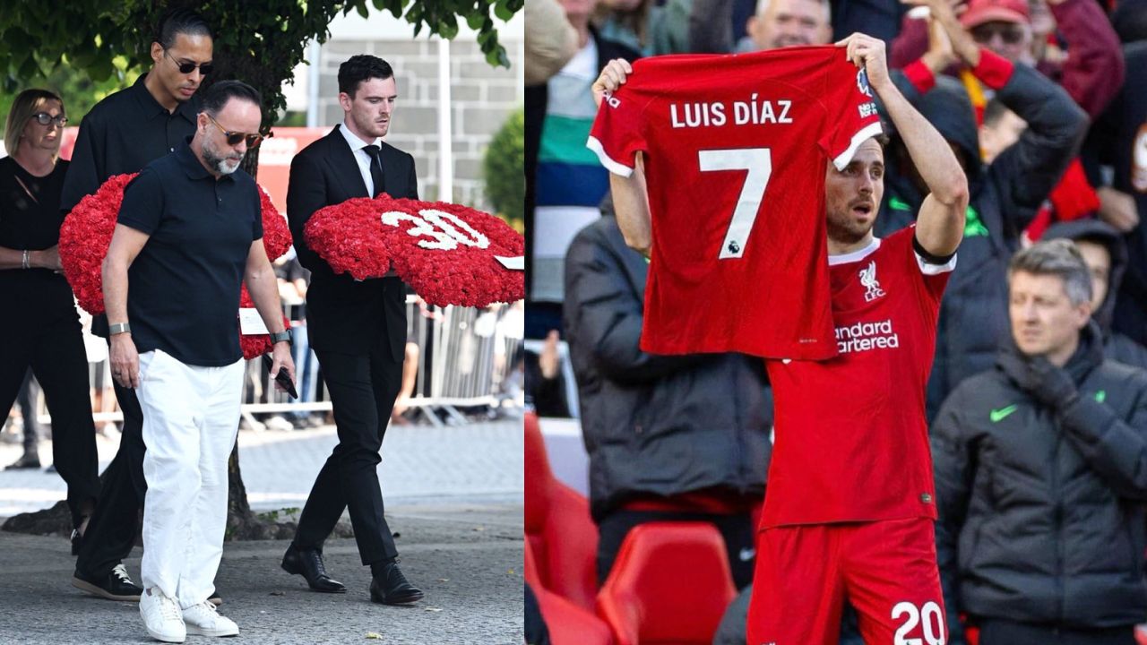 Fuertes críticas a jugador del Liverpool por no estar en el funeral de Diogo Jota y ser visto de fiesta