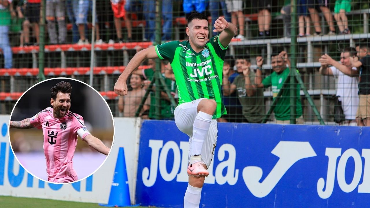 Nicolás Messiniti reacciona a la curiosa ovación de la afición de Marathón tras su hat-trick