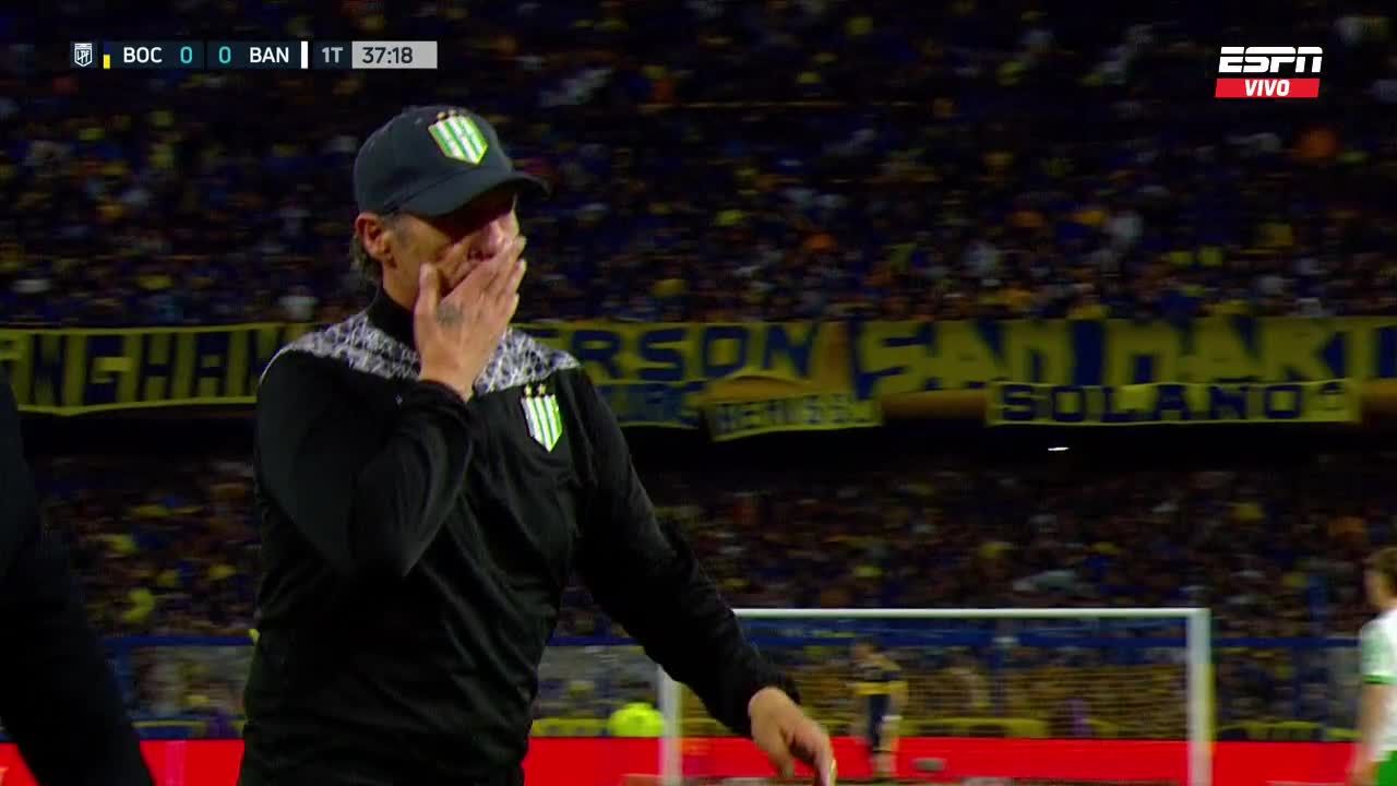 Pedro Troglio es expulsado en duelo Boca Juniors vs Banfield