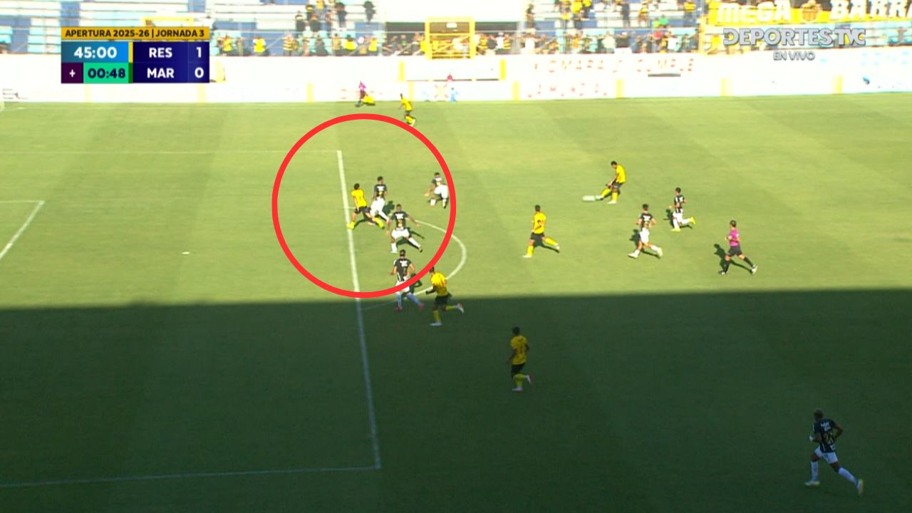 Marathón reclamó posible fuera de juego en gol del Real España