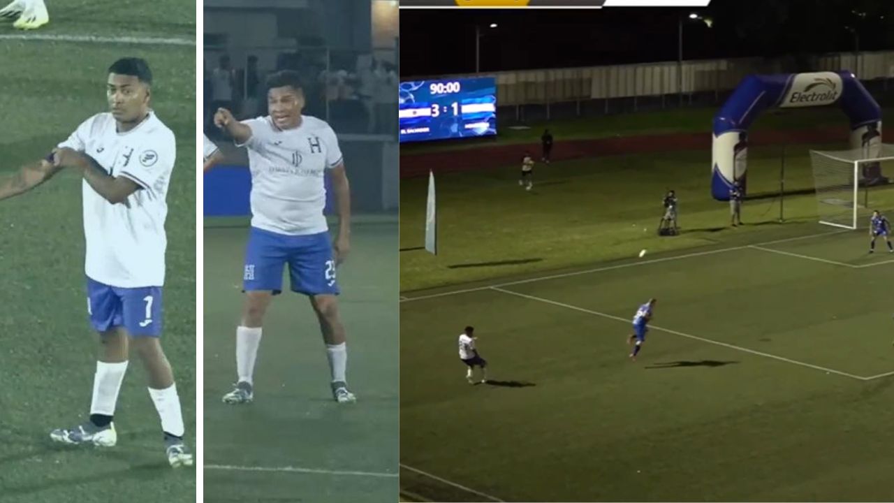 La fenomenal asistencia de Rambo de León en el partido de Tiktokers en El Salvador