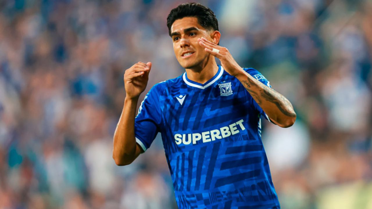Luis Palma es titular en la derrota de Lech Poznan en la Champions League