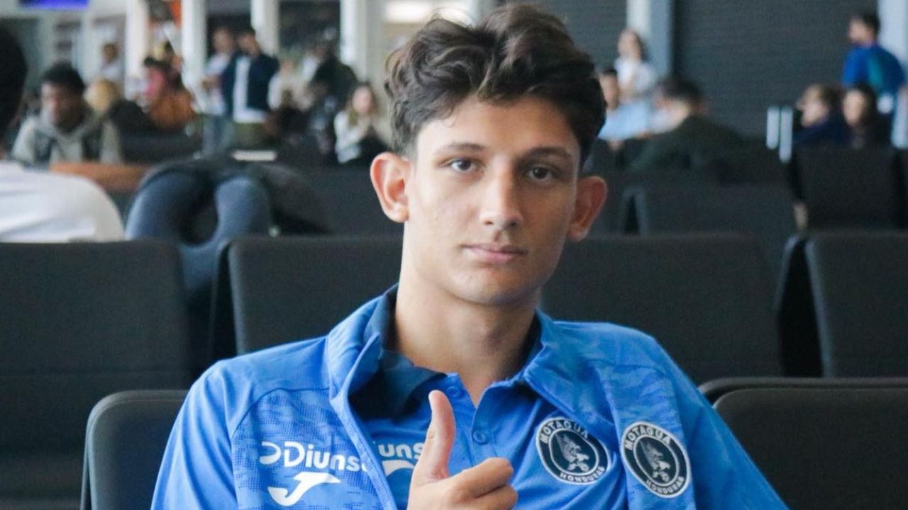 Mathías Vazquez reacciona tras la clasificación de Motagua en la Copa Centroamericana