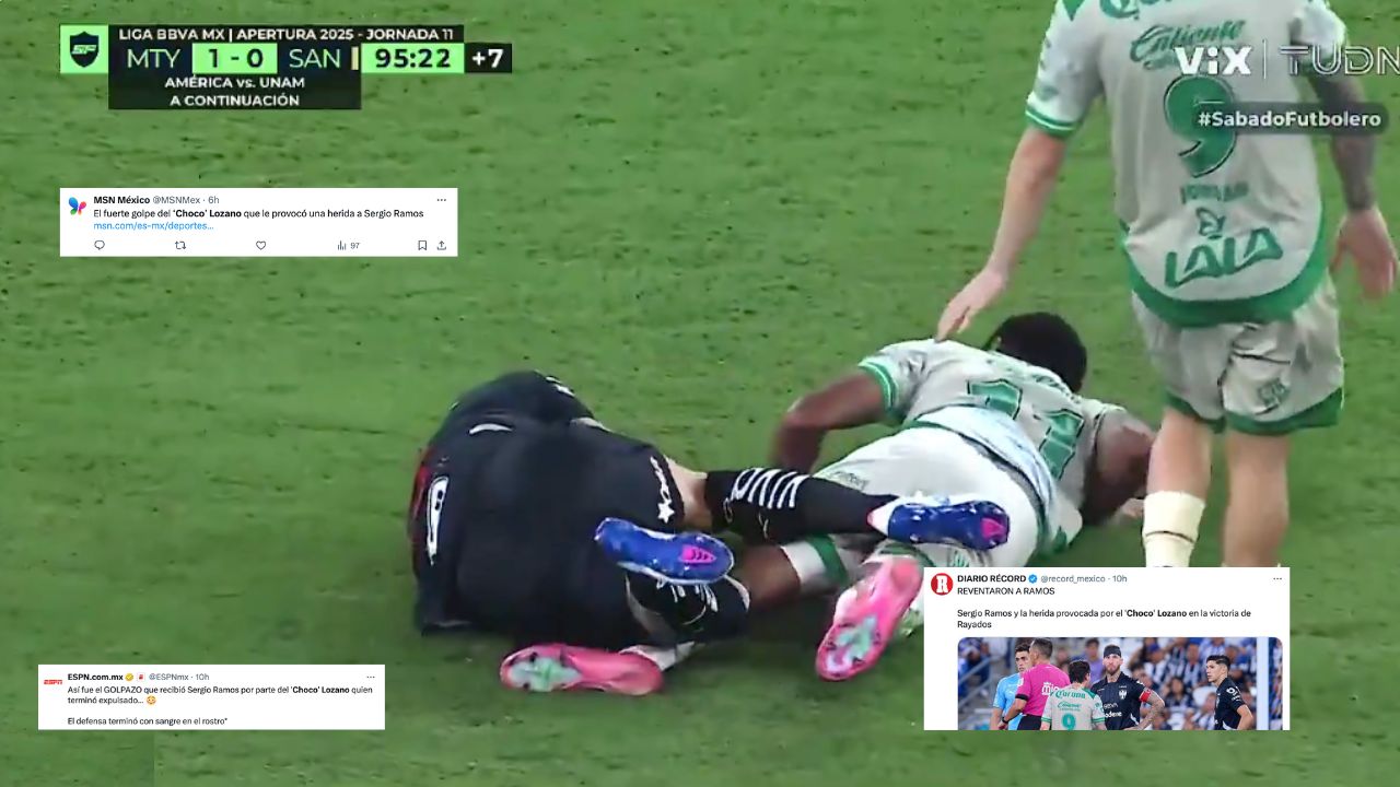 Así reaccionó la prensa mexicana a la agresión del Choco Lozano a Sergio Ramos