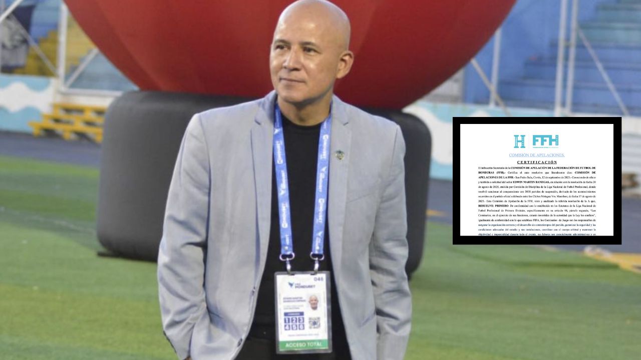 Liga Nacional deja sin efecto castigo al comisario Edwin Banegas
