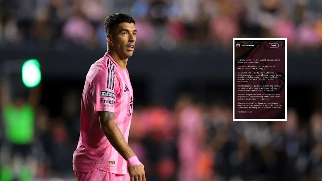Luis Suárez pide disculpas por su escupitajo a un rival en Estados Unidos