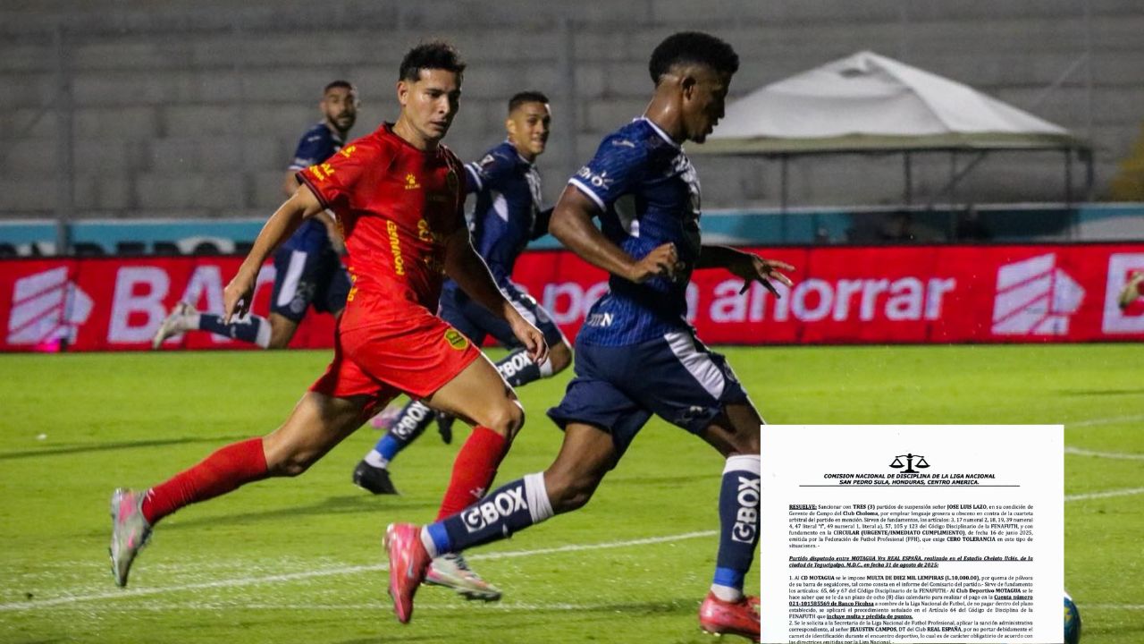 Motagua recibe sanción económica tras clásico ante Real España