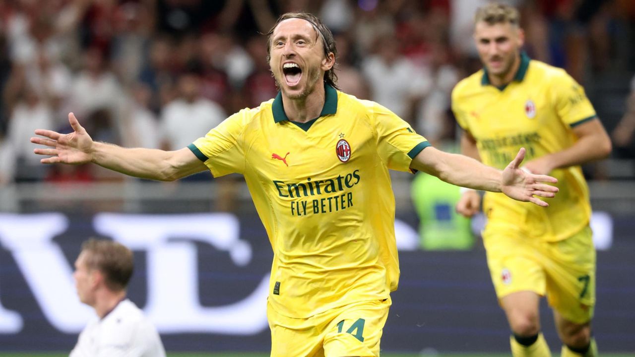 Así fue el primer gol de Luka Modric con el Milan en la Serie A