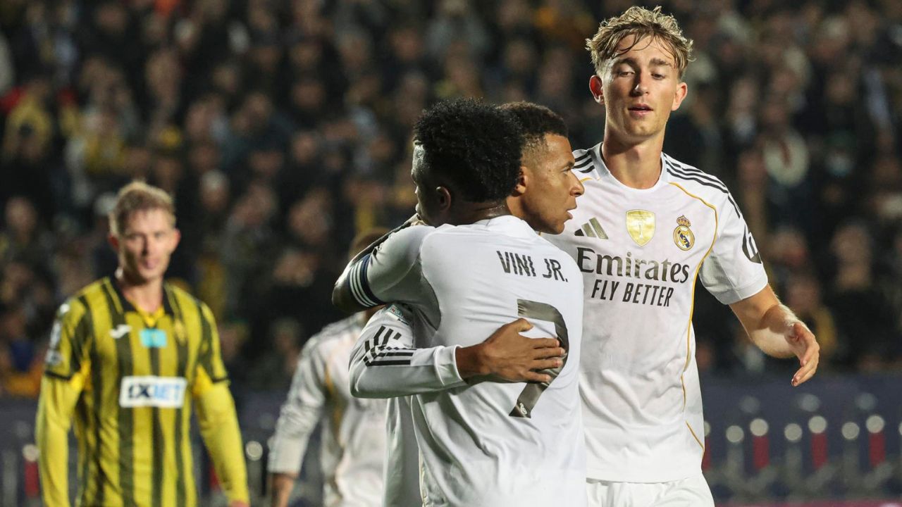 Real Madrid golea al Kairat al ritmo de Mbappé y sigue imbatible en Champions League