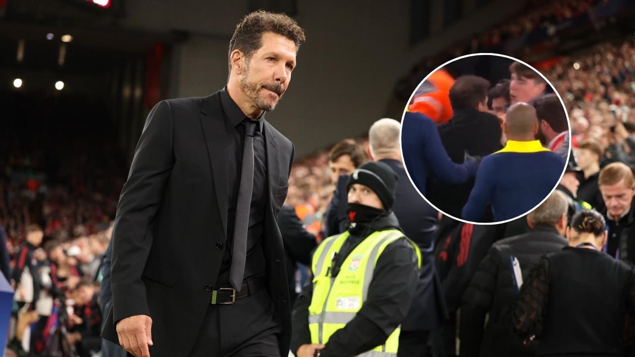 Simeone explica porqué se enfrentó con aficionados del Liverpool