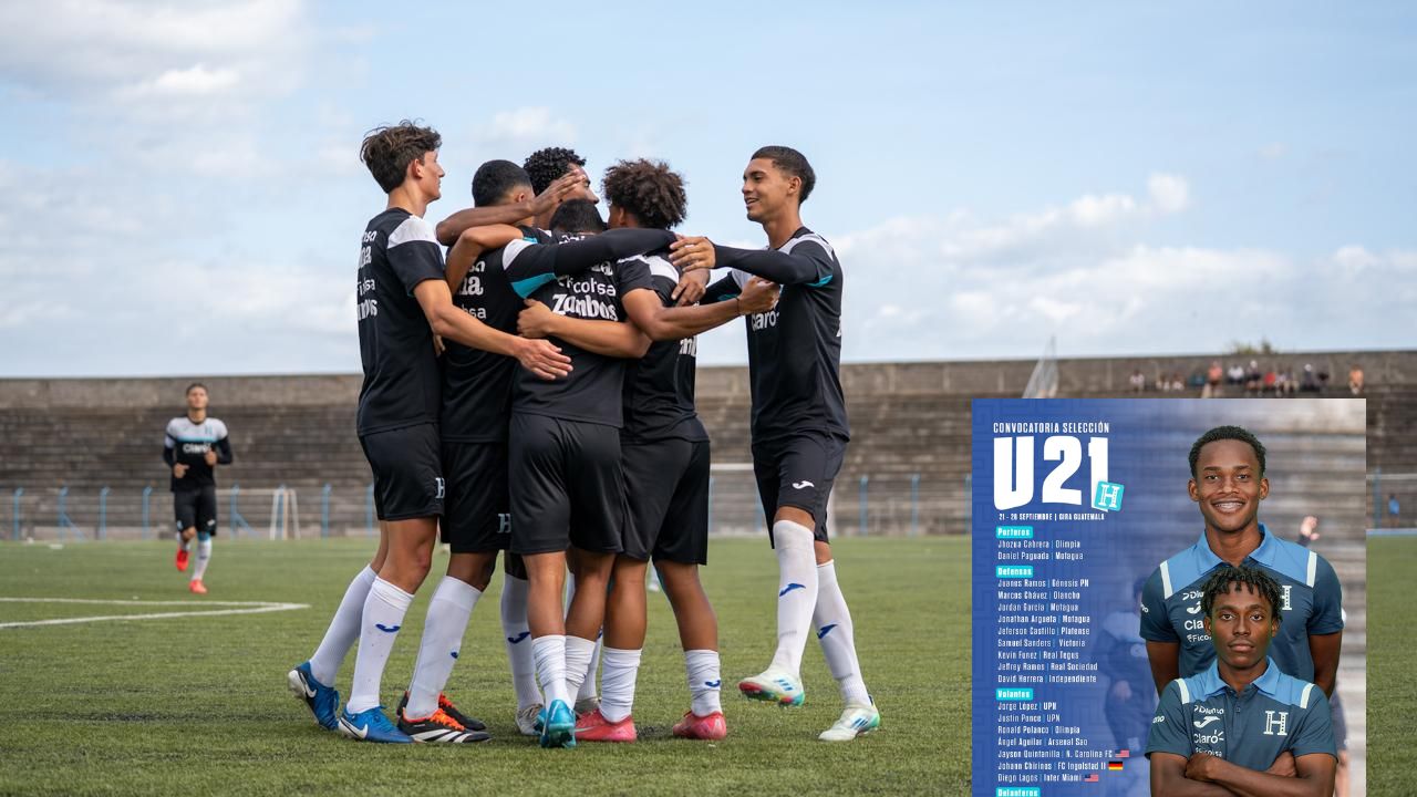 Selección de Honduras Sub-21 presenta convocatoria para gira en Guatemala