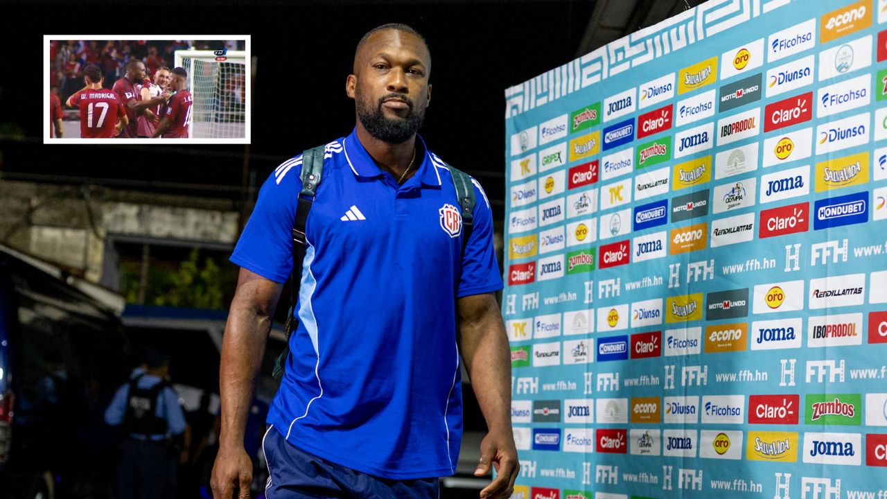 Kendall Waston fue captado 'golpeando' a sus compañeros de Costa Rica