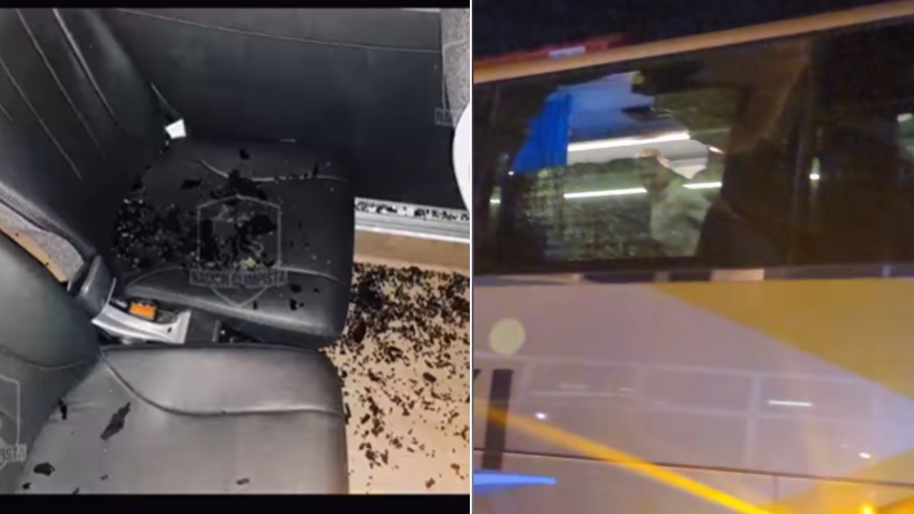 Autobús del Olimpia sufre ataque por parte de aficionados del Alajuelense