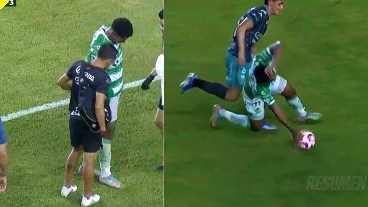 Choco Lozano sufre aparatosa caída en su regreso a la titularidad con Santos Laguna