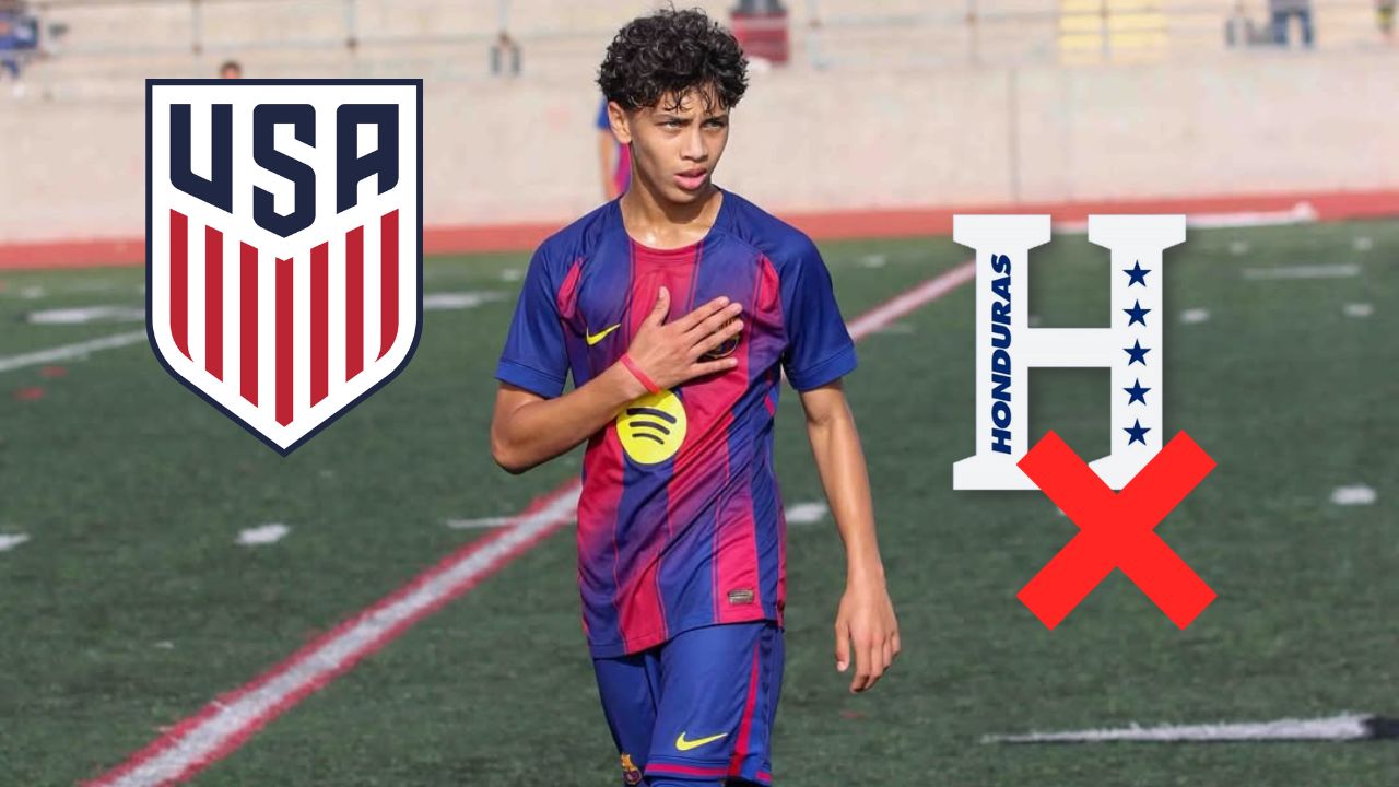 Estados Unidos se adelanta por jugador hondureño que milita en el Barcelona