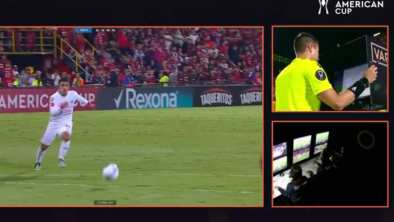 Así fue el gol anulado del Olimpia tras la revisión del VAR vs Alajuelense