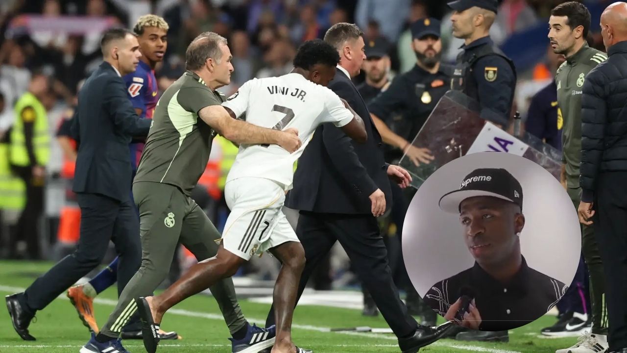 Vinicius Junior se pronuncia tras pelea en Clásico ante Barcelona