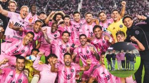 David Ruiz celebró junto a su familia su primer título del Inter Miami