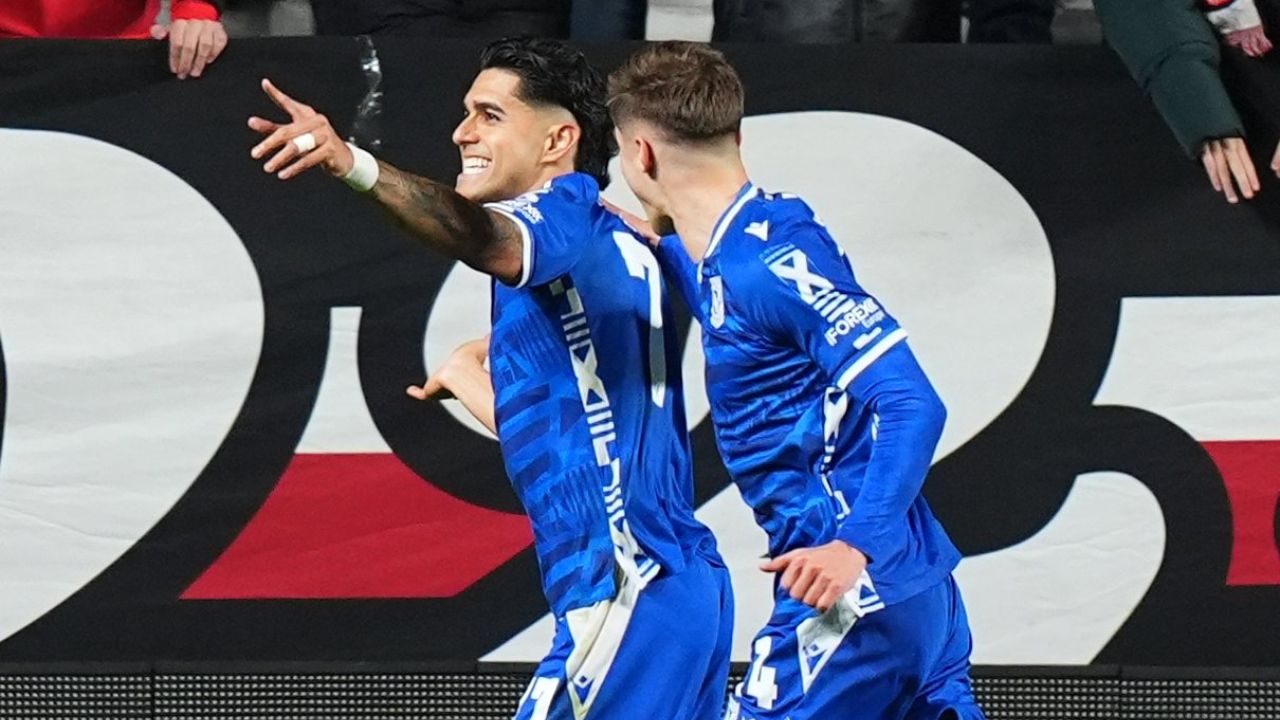 Luis Palma abrió el marcador vs Rayo Vallecano en la Conference League