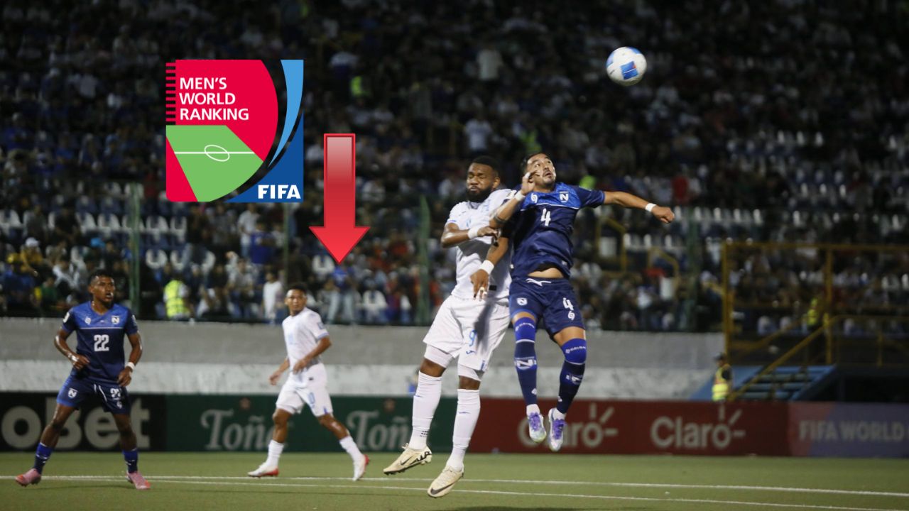 Honduras caerá varios puestos en el ranking FIFA tras derrota ante Nicaragua