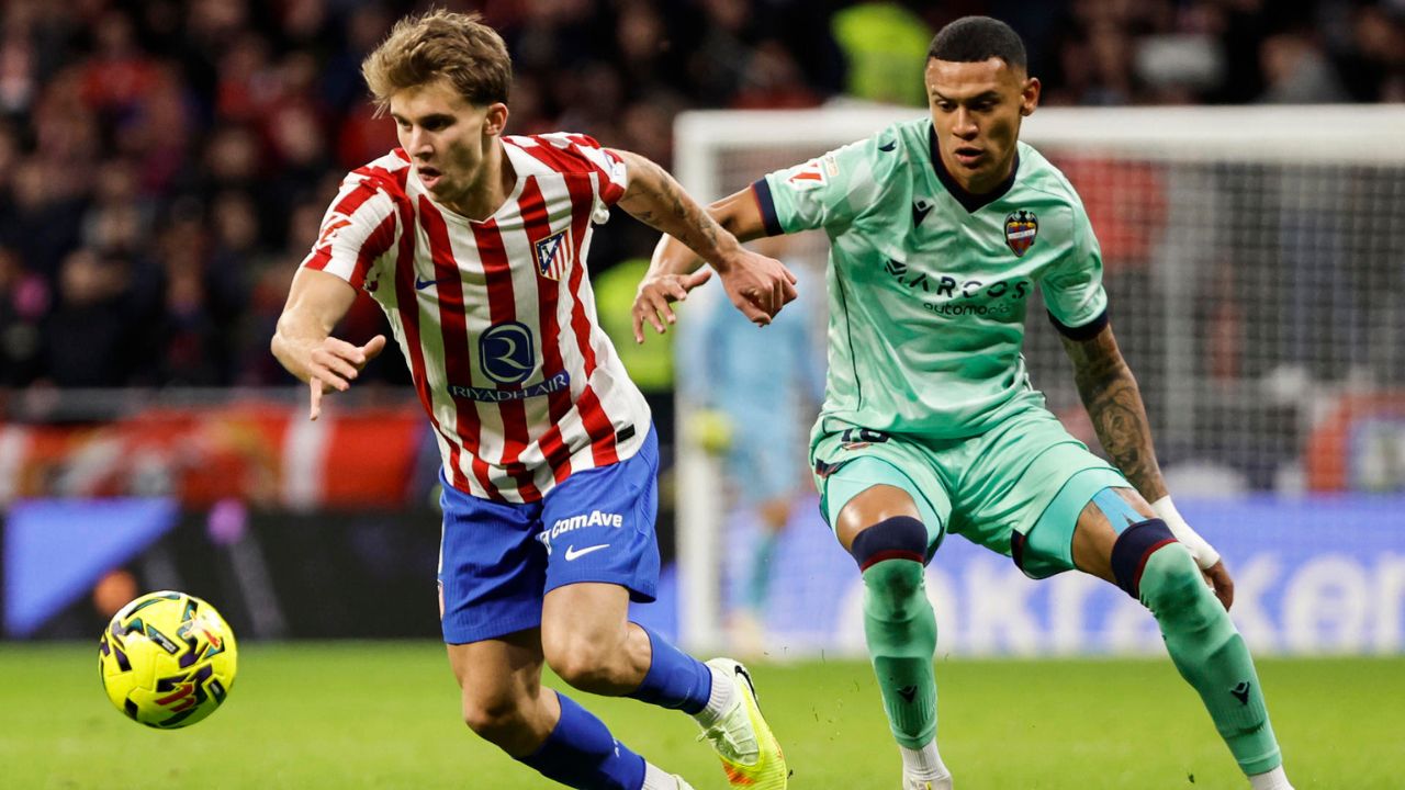 Atlético de Madrid derrota sin piedad al Levante ¿Qué sucedió con Kervin Arriaga?